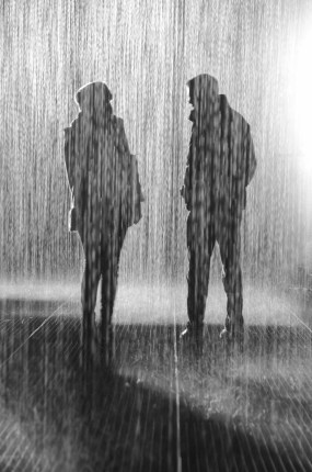 "Conversation in the Rain" by Dom Crossley